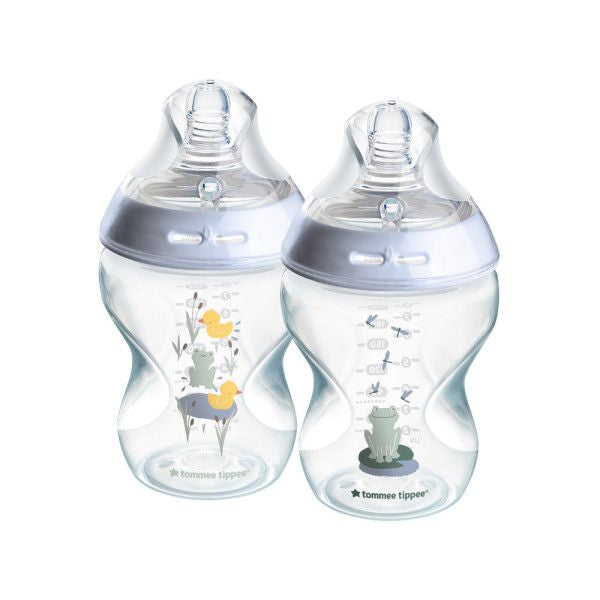 Eco-Friendly Baby Bottle (Glass/Silicone)