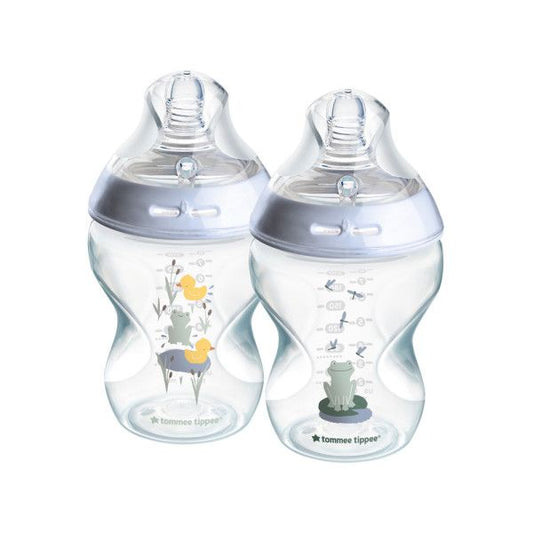 Eco-Friendly Baby Bottle (Glass/Silicone)