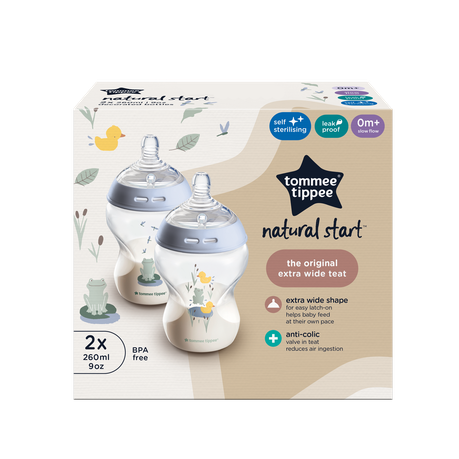 Eco-Friendly Baby Bottle (Glass/Silicone)