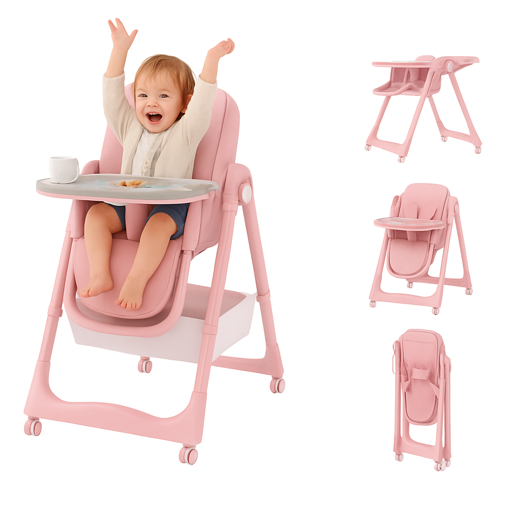 Adjustable High Chair (Convertible to Toddler Seat)