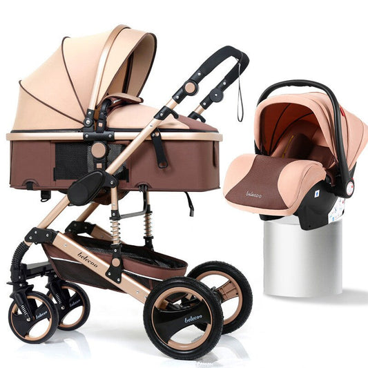 Luxury Baby Stroller (3-in-1 Belecoo OG Q3 Model)