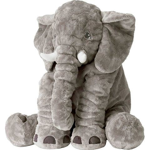 Baby Links Elephant Pillow - Light Grey (Large)