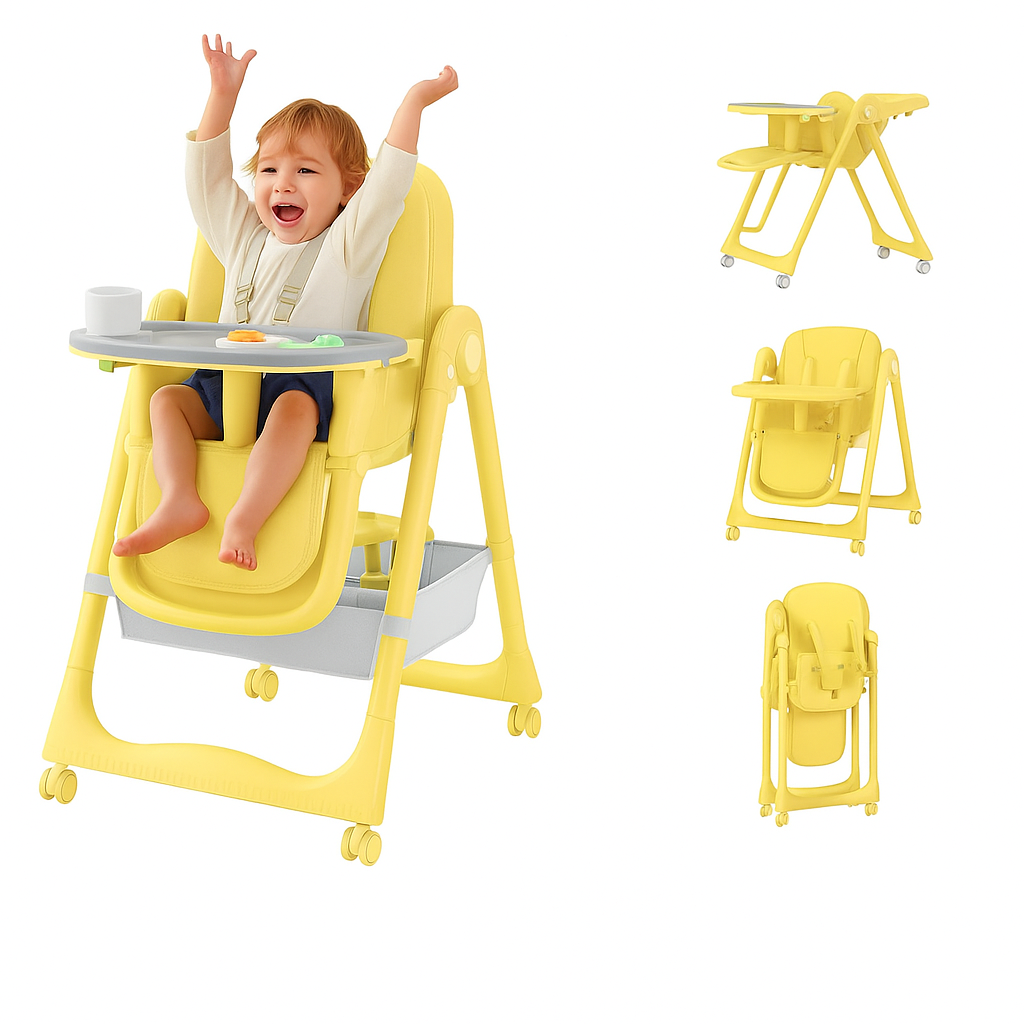 Adjustable High Chair (Convertible to Toddler Seat)
