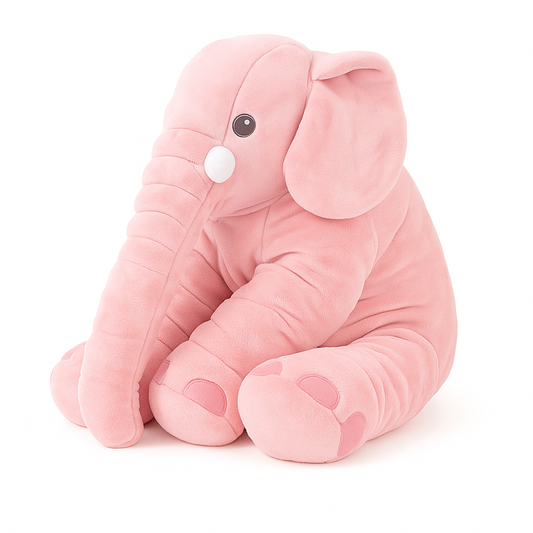 Baby Links Elephant Pillow - Light Grey (Large)