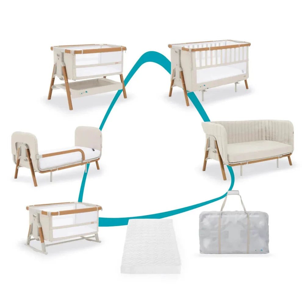 TUTTI BAMBINI Cozee XL Bedside Crib & Cot