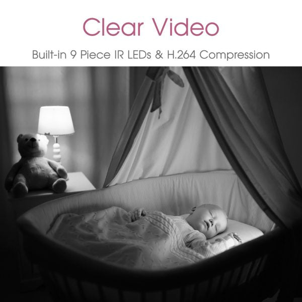 Smart Baby Monitor (HD, Wi-Fi, Night Vision)