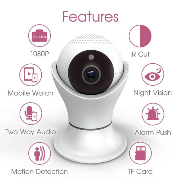 Smart Baby Monitor (HD, Wi-Fi, Night Vision)