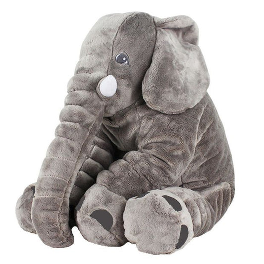 Baby Links Elephant Pillow - Light Grey (Large)